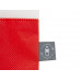 Сумка-шоппер двухцветная Revive из нетканого переработанного материала, красный с нанесением логотипа компании