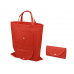 Складная сумка Plema из нетканого материала, красный с нанесением логотипа компании