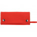 Складная хлопковая сумка для шопинга Gross с карманом, красный с нанесением логотипа компании