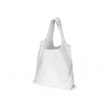 Складная сумка Reviver из переработанного пластика, белый с нанесением логотипа компании