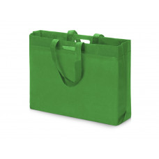 Сумка для покупок из спанбонда Scope, 455*160*380 с ручкой 550/30 мм, зеленое яблоко с нанесением логотипа компании