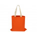 Сумка для шопинга Steady из хлопка с парусиновыми ручками, 260 г/м2, оранжевый с нанесением логотипа компании
