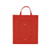 Складная сумка Plema из нетканого материала, красный с нанесением логотипа компании