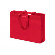 Сумка для покупок из спанбонда Scope, 455*160*380 с ручкой 550/30 мм, красный с нанесением логотипа компании