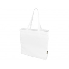 Odessa эко-сумка из переработанных материалов 220 г/м² - Белый с нанесением логотипа компании