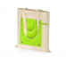Складная хлопковая сумка для шопинга Gross с карманом, зеленое яблоко с нанесением логотипа компании
