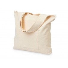 Сумка-шоппер Vest из хлопка 340 г/м2, натуральный с нанесением логотипа компании