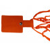 Авоська Dream L наплечная 25 литров с кожаными ручками, оранжевый (5) с нанесением логотипа компании