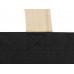 Сумка для шопинга Steady из хлопка с парусиновыми ручками, 260 г/м2, черный с нанесением логотипа компании