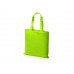 Сумка для шопинга Carryme 120 хлопковая, 120 г/м2, зеленое яблоко с нанесением логотипа компании