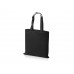 Сумка для шопинга Carryme 140 хлопковая, 140 г/м2, черный с нанесением логотипа компании
