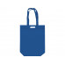 Сумка для покупок из спанбонда Ambit, 380*120*400 с ручкой 550/30 мм, синий с нанесением логотипа компании