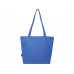 Panama эко-сумка на молнии из переработанных материалов по стандарту GRS объемом 20 л - Ярко-синий с нанесением логотипа компании