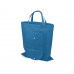 Складная сумка Plema из нетканого материала, синий с нанесением логотипа компании