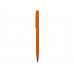 Ручка металлическая шариковая "Атриум" с покрытием софт-тач, оранжевый с нанесением логотипа компании