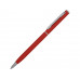 Ручка металлическая шариковая "Атриум" с покрытием софт-тач, красный с нанесением логотипа компании