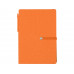 Набор стикеров А6 "Write and stick" с ручкой и блокнотом, оранжевый с нанесением логотипа компании