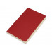 Набор канцелярский "Softy": блокнот, линейка, ручка, пенал, красный с нанесением логотипа компании