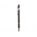 Ручка металлическая soft-touch шариковая со стилусом «Sway», серый/серебристый с нанесением логотипа компании