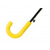 Зонт-трость "Edison", полуавтомат, детский, желтый с нанесением логотипа компании