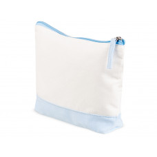 Косметичка хлопковая Cotton, белый/голубой Косметичка хлопковая Cotton, белый/голубой