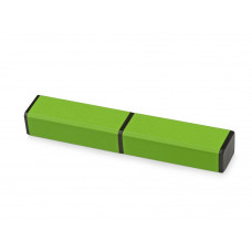 Футляр для ручки «Quattro», зеленое яблоко с нанесением логотипа компании