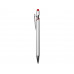 Ручка-стилус металлическая шариковая "Sway  Monochrome" с цветным зеркальным слоем, серебристый с красным с нанесением логотипа компании