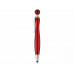 Ручка-стилус шариковая "Naples", красный с нанесением логотипа компании