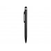 Ручка-стилус пластиковая шариковая «Poke», черный с нанесением логотипа компании