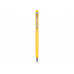 Ручка-стилус металлическая шариковая "Jucy", желтый с нанесением логотипа компании