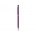 Ручка-стилус металлическая шариковая "Jucy", фиолетовый с нанесением логотипа компании
