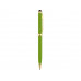 Ручка шариковая "Голд Сойер" со стилусом, зеленое яблоко с нанесением логотипа компании
