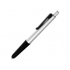 Ручка - стилус "Gumi", серебристый, черные чернила с нанесением логотипа компании