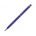 Ручка-стилус металлическая шариковая "Jucy", темно-синий с нанесением логотипа компании