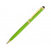 Ручка шариковая "Голд Сойер" со стилусом, зеленое яблоко с нанесением логотипа компании