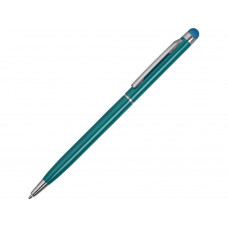 Ручка-стилус металлическая шариковая "Jucy", бирюзовый