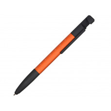 Ручка-стилус металлическая шариковая многофункциональная (6 функций) «Multy», оранжевый с нанесением логотипа компании