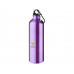 Алюминиевая бутылка для воды Oregon объемом 770 мл с карабином - Пурпурный с нанесением логотипа компании