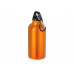 Бутылка "Hip S" с карабином 400мл, оранжевый (P) с нанесением логотипа компании