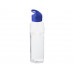 Бутылка Sky, прозрачный/синий с нанесением логотипа компании