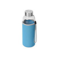 Бутылка для воды "Pure" c чехлом, 420 мл, голубой