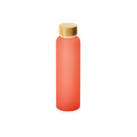 Стеклянная бутылка с бамбуковой крышкой «Foggy», 600мл, красный