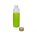 Бутылка для воды стеклянная "Refine", в чехле, 550 мл, зеленое яблоко с нанесением логотипа компании