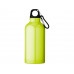 Бутылка "Oregon" с карабином 400мл, неоновый желтый с нанесением логотипа компании