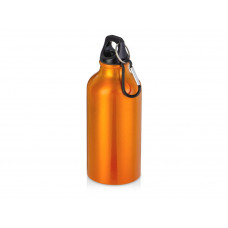 Бутылка "Hip S" с карабином 400мл, оранжевый с нанесением логотипа компании