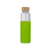 Бутылка для воды стеклянная "Refine", в чехле, 550 мл, зеленое яблоко с нанесением логотипа компании