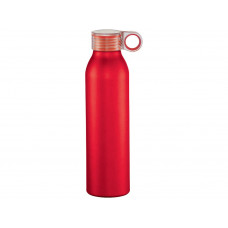 Спортивная алюминиевая бутылка Grom, красный с нанесением логотипа компании