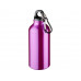 Бутылка "Oregon" с карабином 400мл, пурпурный с нанесением логотипа компании