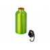 Бутылка "Hip S" с карабином 400мл, зеленое яблоко с нанесением логотипа компании