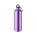 Алюминиевая бутылка для воды Oregon объемом 770 мл с карабином - Пурпурный с нанесением логотипа компании